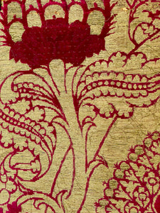 16th Century Silk Velvet Renaissance Pomegranates