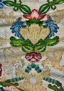 18th Century French Lyon Silk Brocade