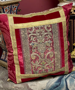 Renaissance Embroidery Pillow