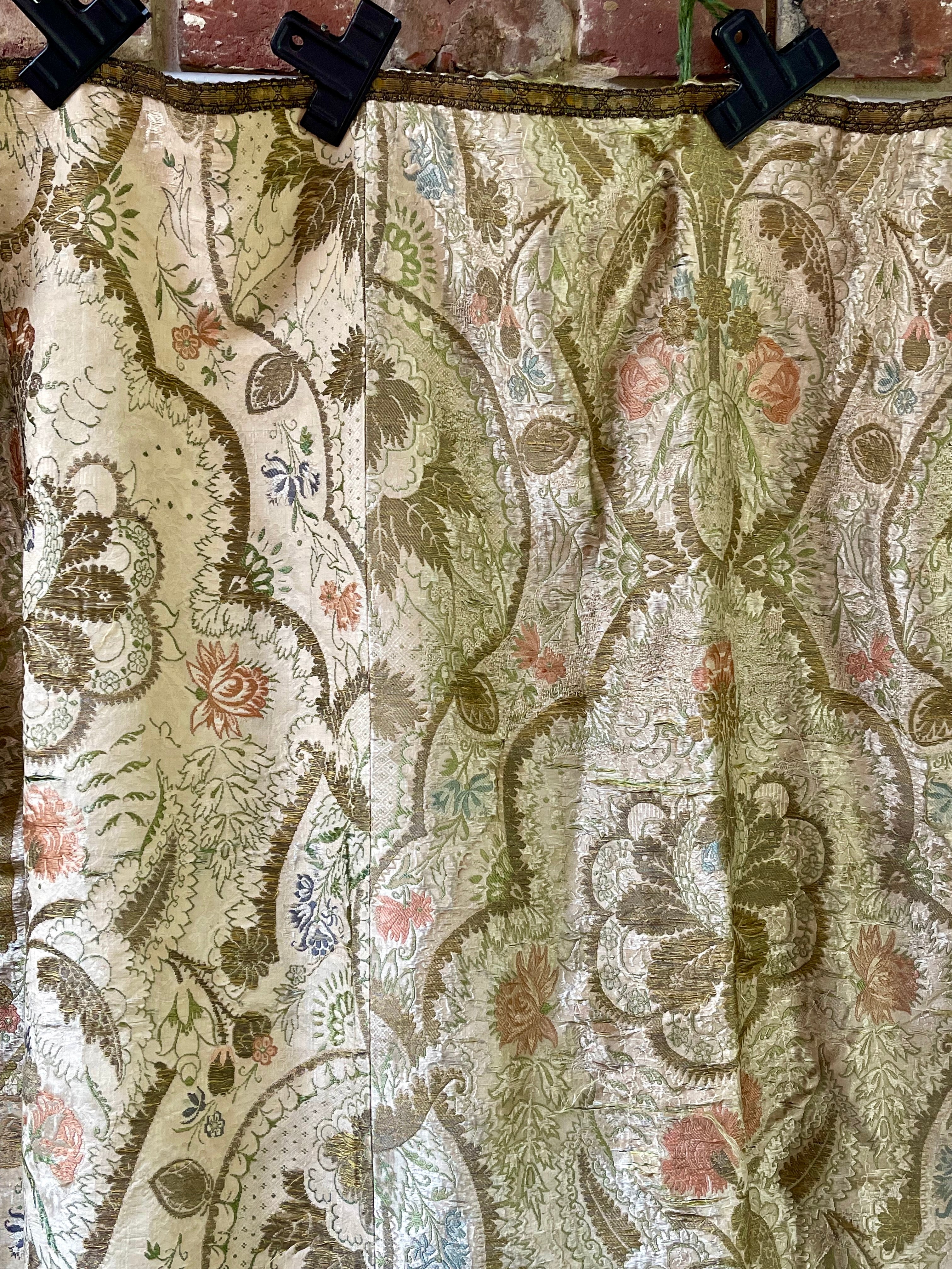 18th Century French Silk Brocade Cover