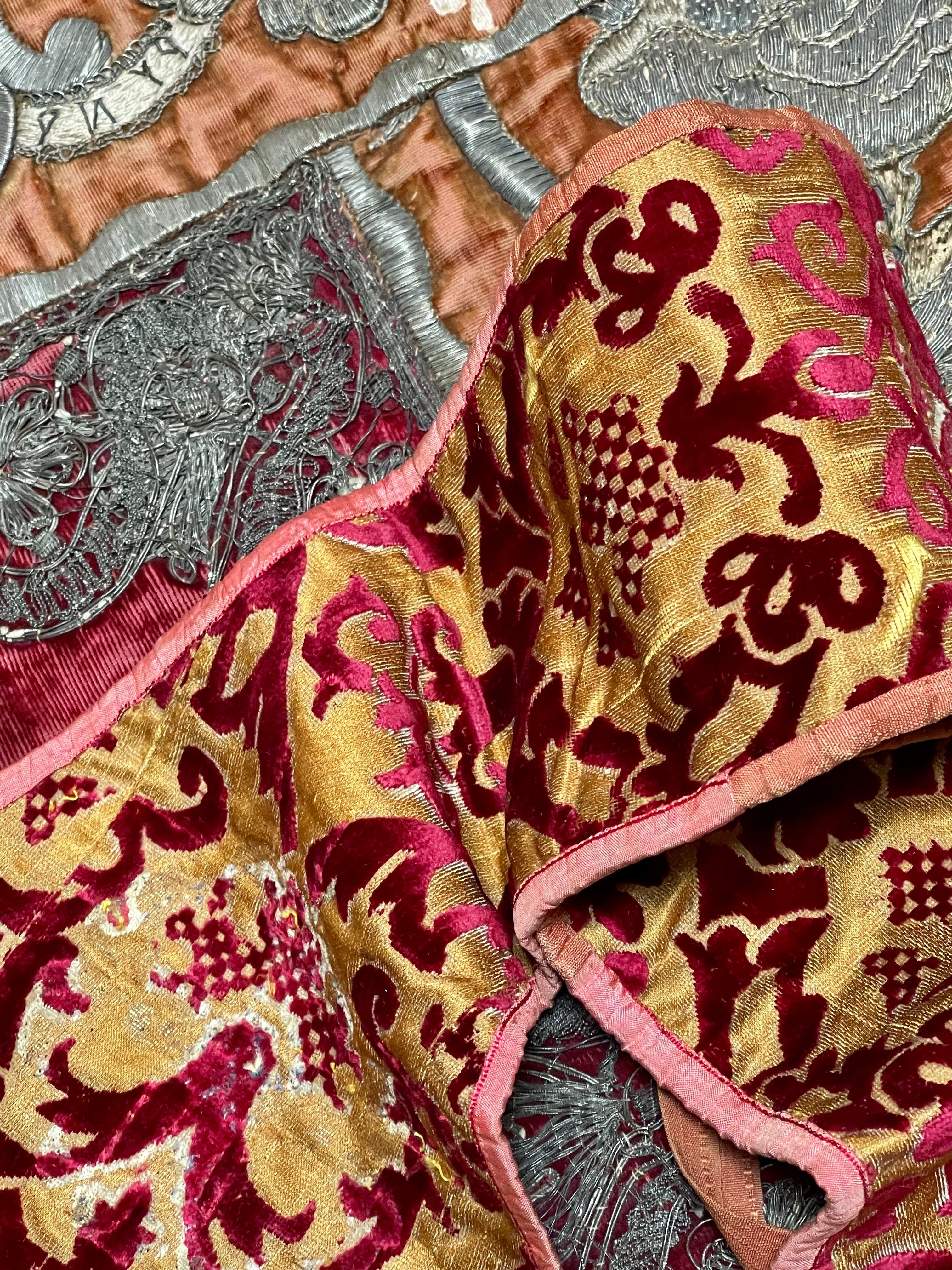 17th Century Silk Velvet Vestment Maniple