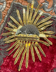 Antique Lamb of God Ecclesiastic Applique