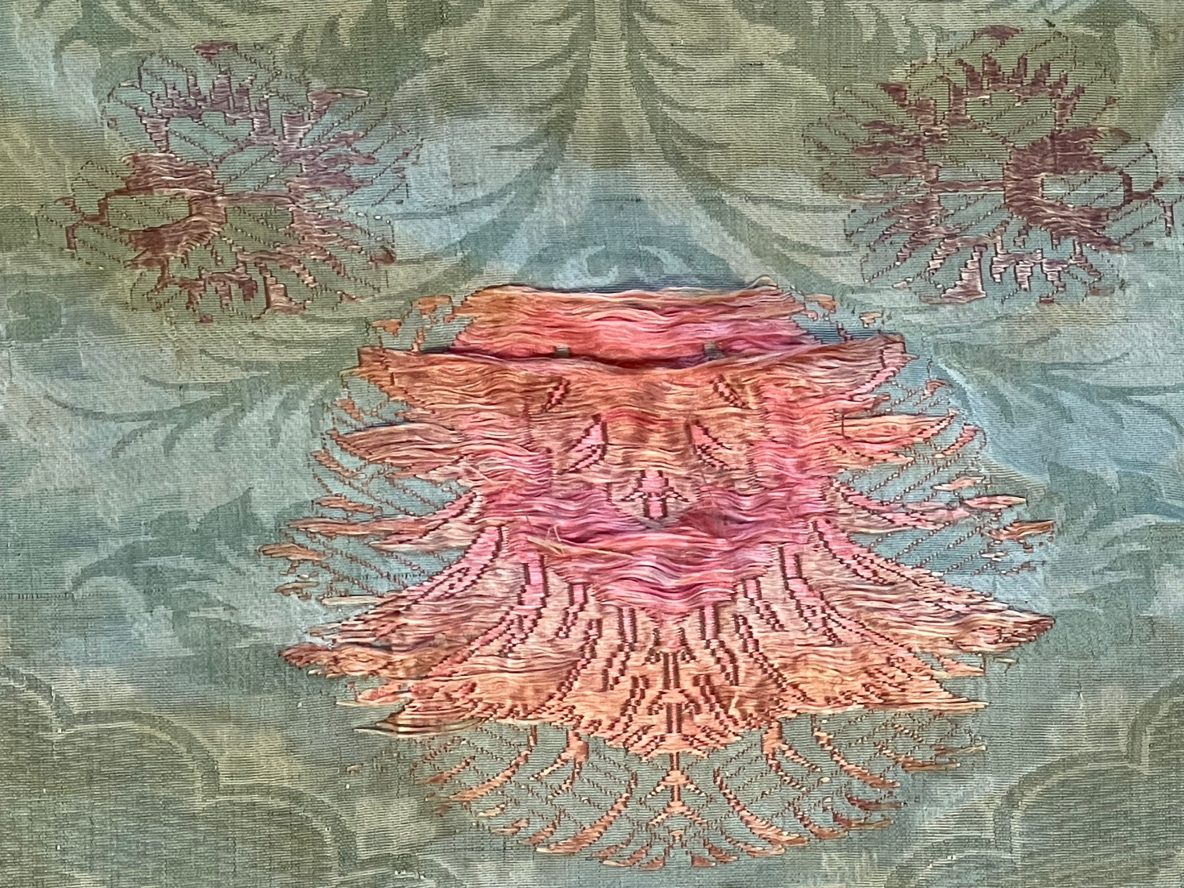 18th Century French Silk Brocade Panel