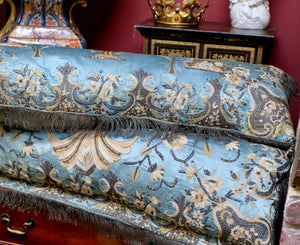 18th Century Ottoman Embroidery Bolster Pillows PAIR