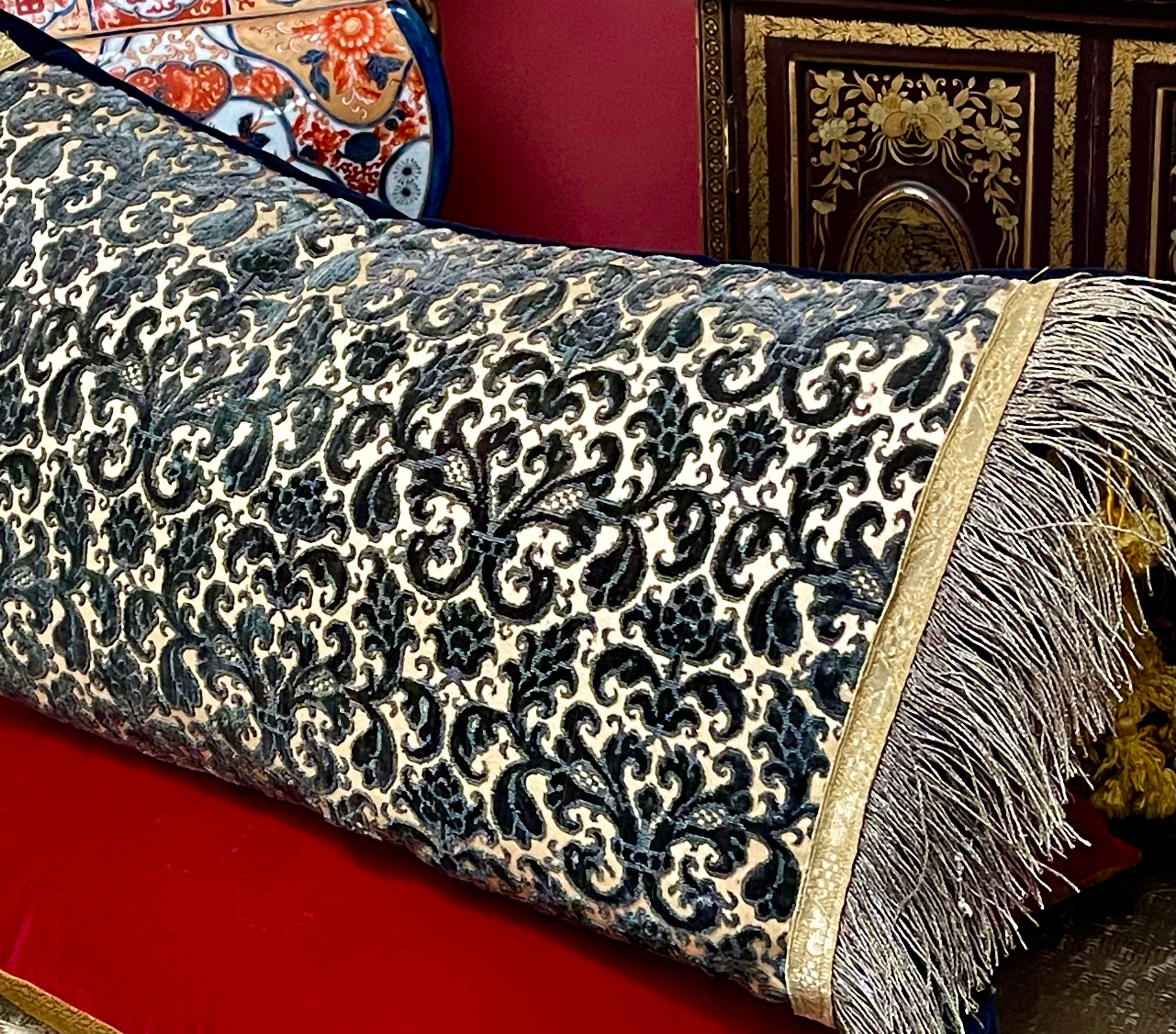 16th Century Italian Silk Velvet Pillow