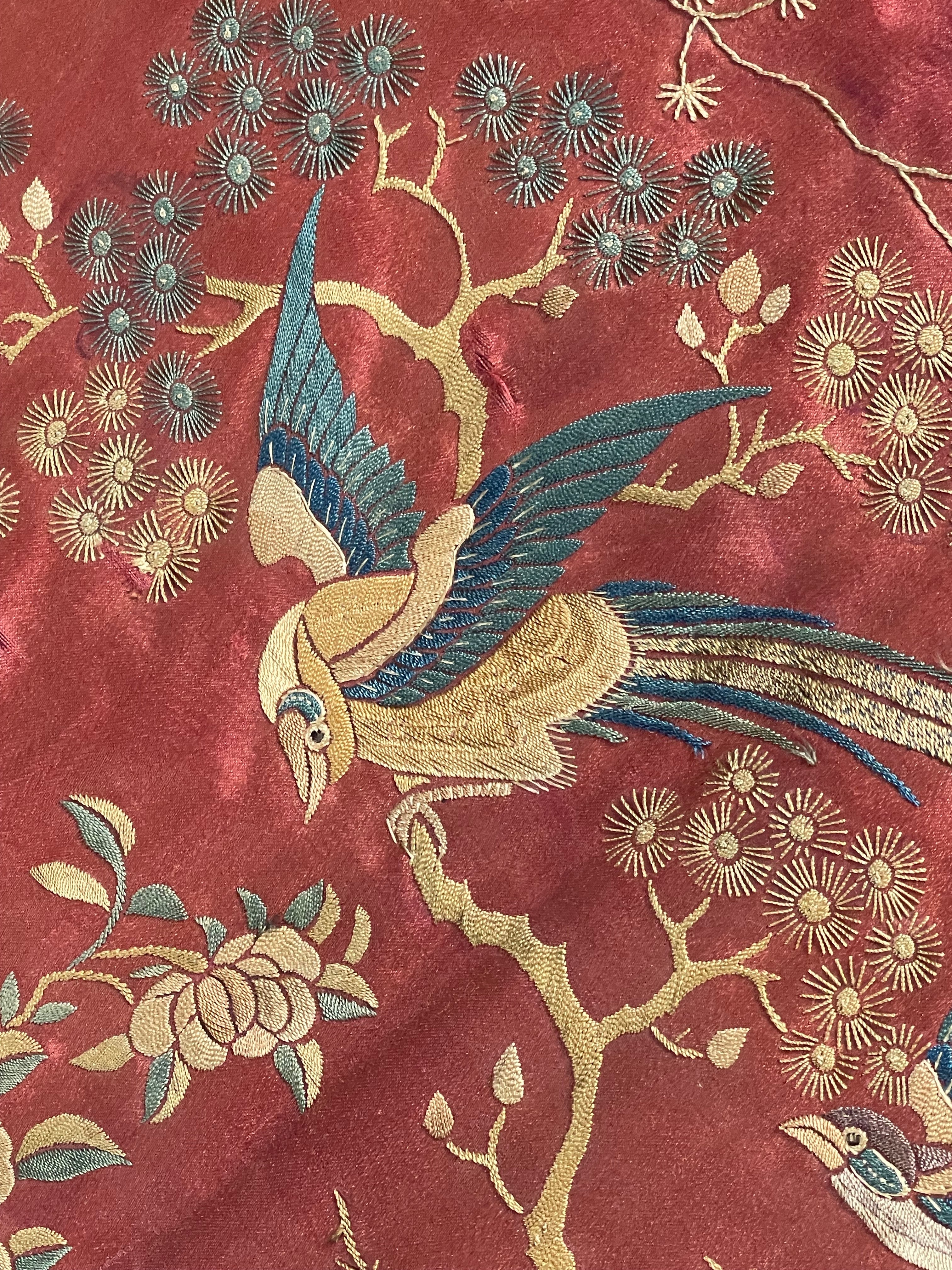 Antique Chinese Silk Embroidery Banners