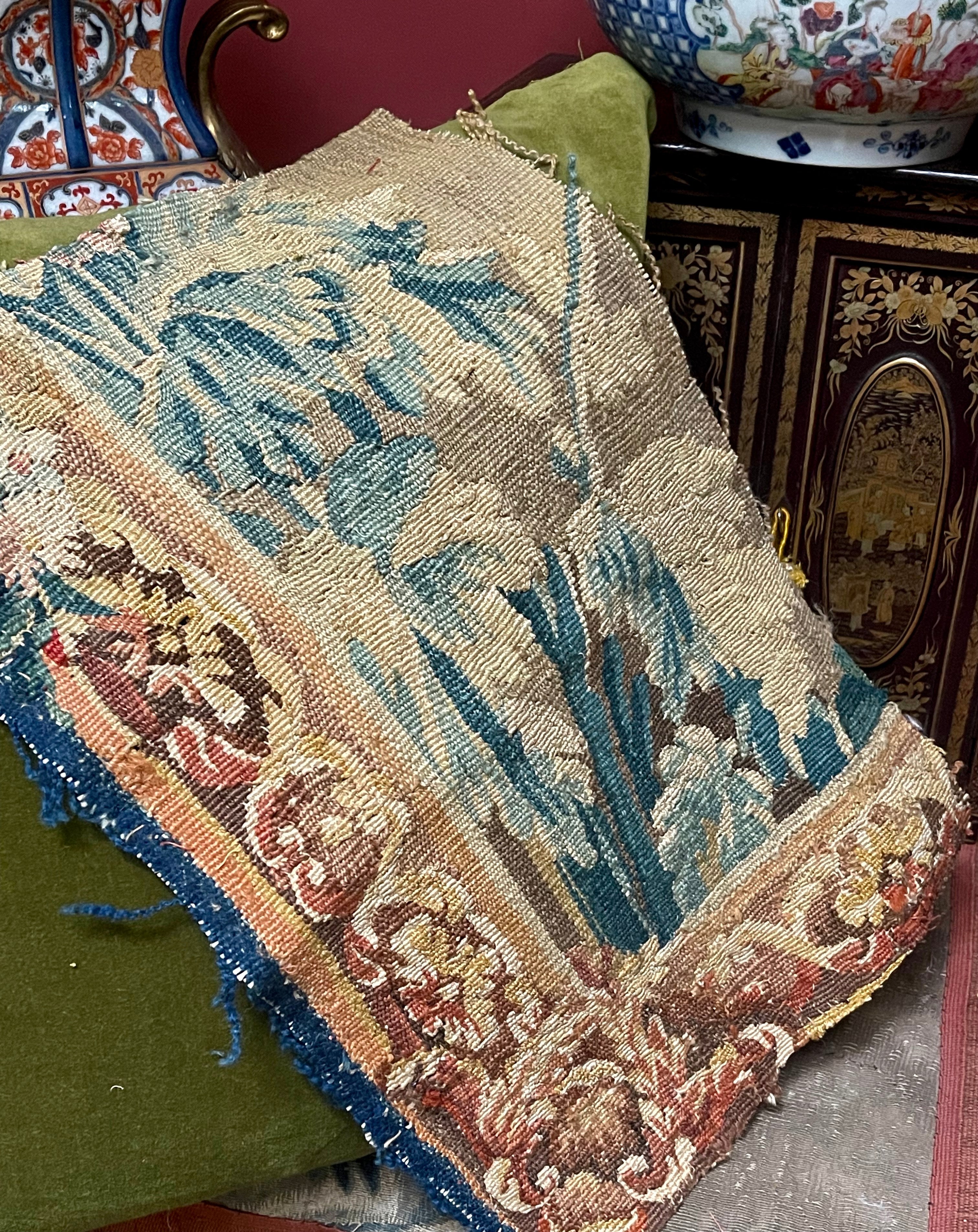 17th Century French Aubusson Tapestry Panel