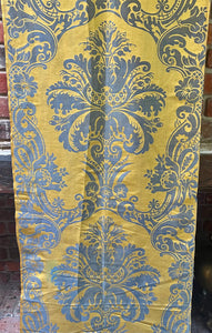 Antique French Lyon Silk Damask