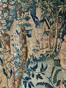 17th Century Flemish Tapestry  DRAGONS