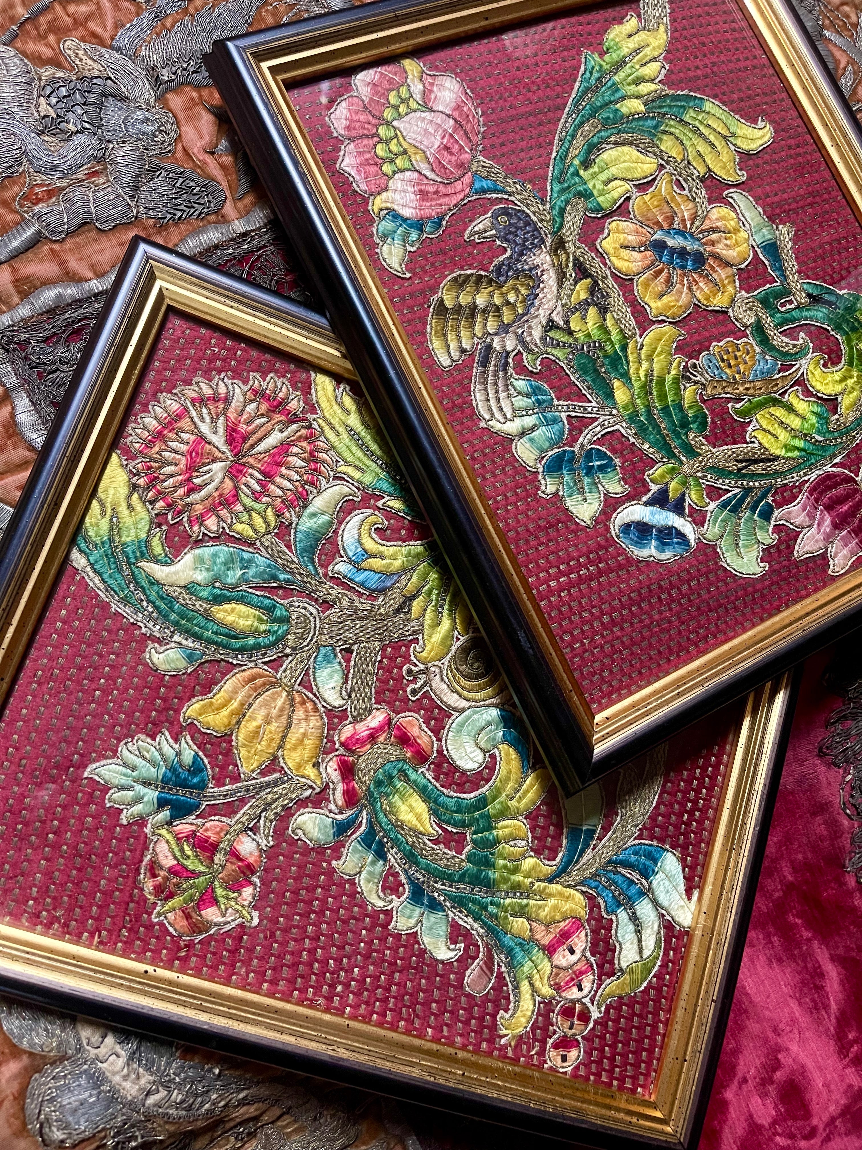 17th Century Italian Needlework Slips