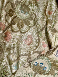 18th Century French Silk Brocade Cover