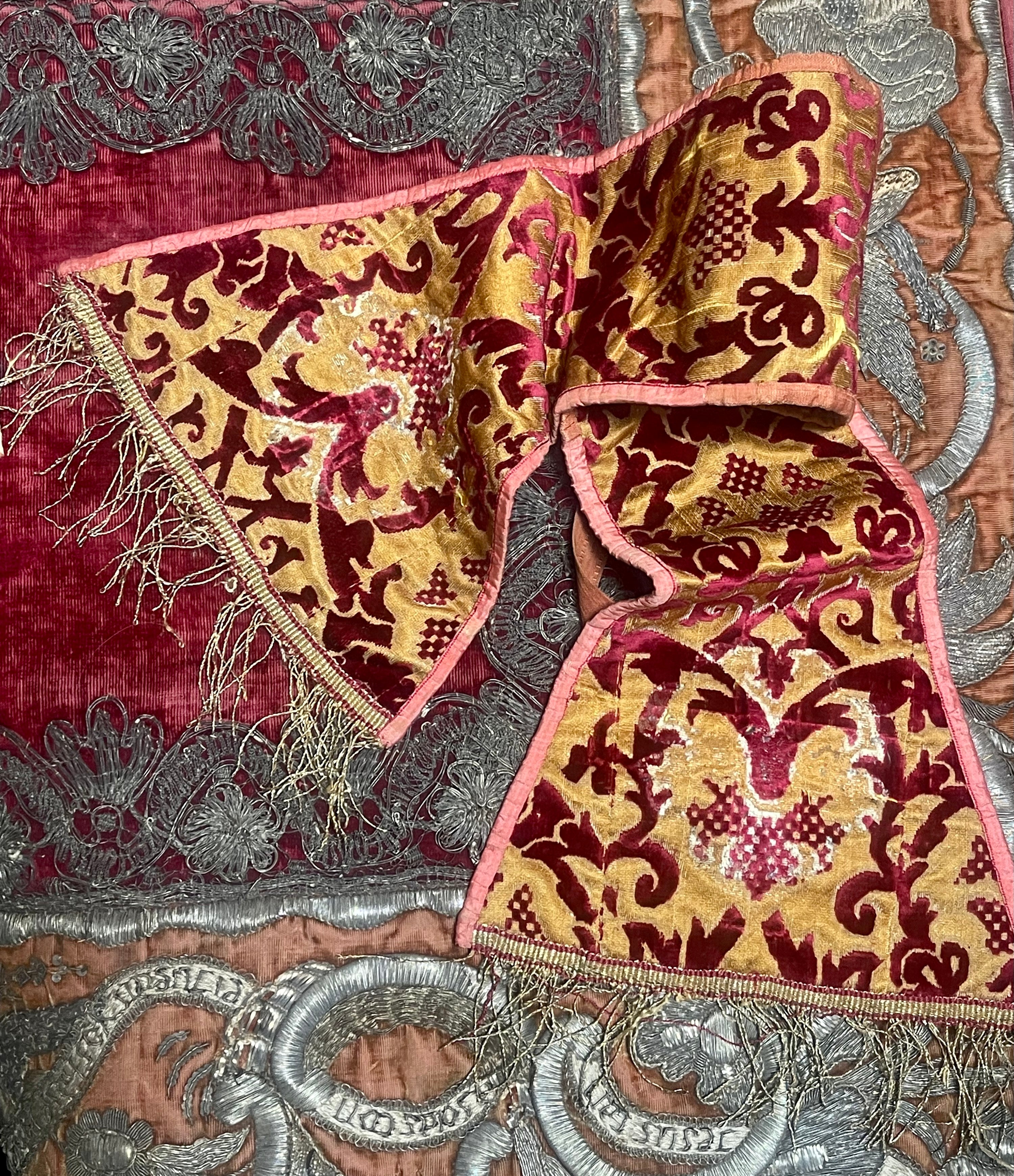 17th Century Silk Velvet Vestment Maniple