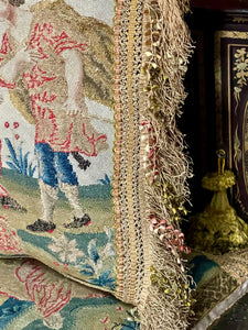 18th Century French Needlepoint Pillow