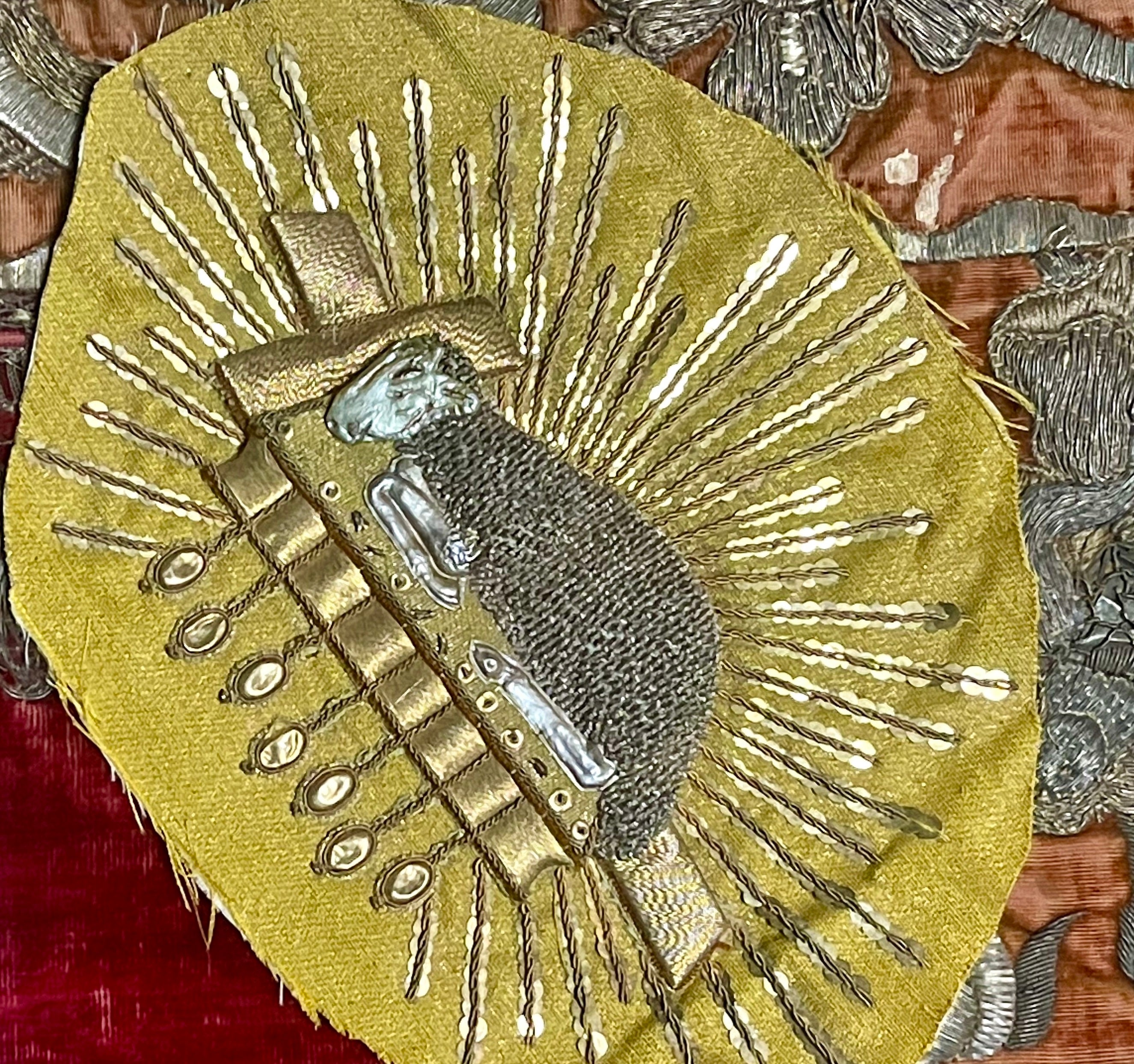 Antique Ecclesiastical Lamb of God Applique