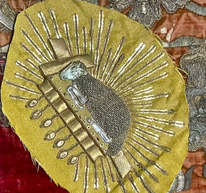 Antique Ecclesiastical Lamb of God Applique