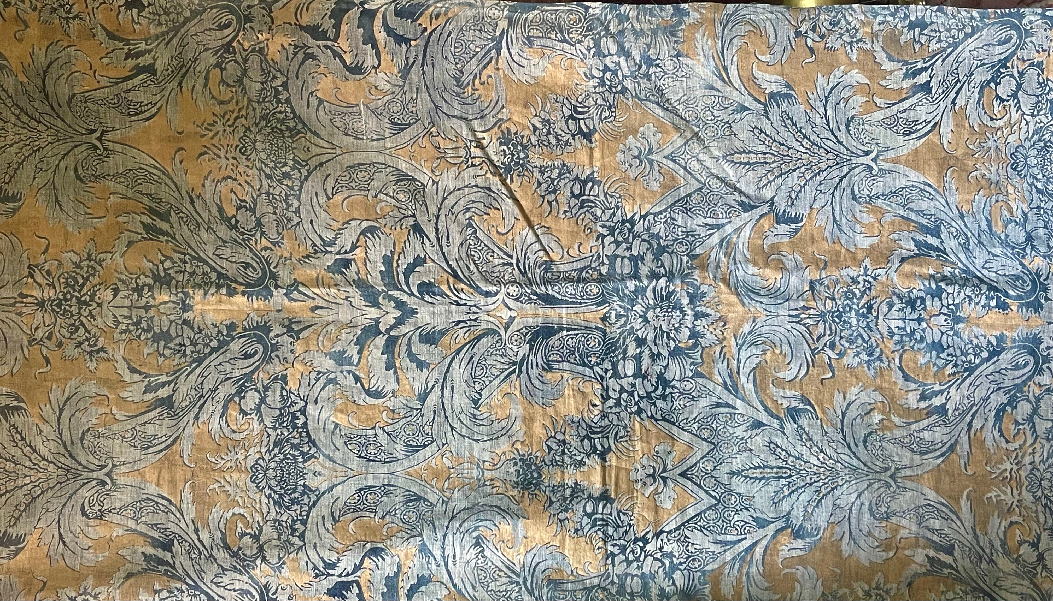 Magnificent Venetian Printed Linen