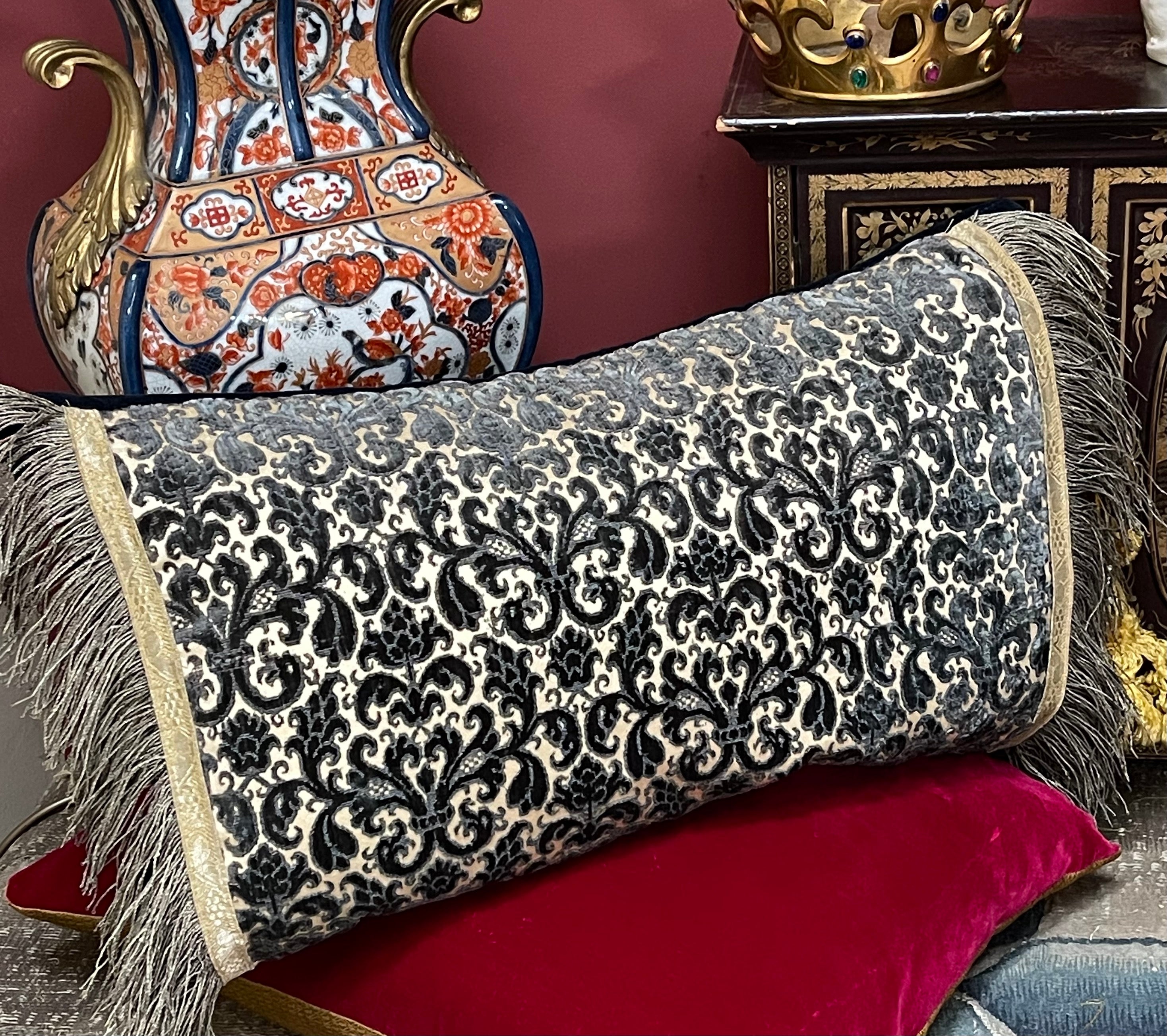 16th Century Italian Silk Velvet Pillow