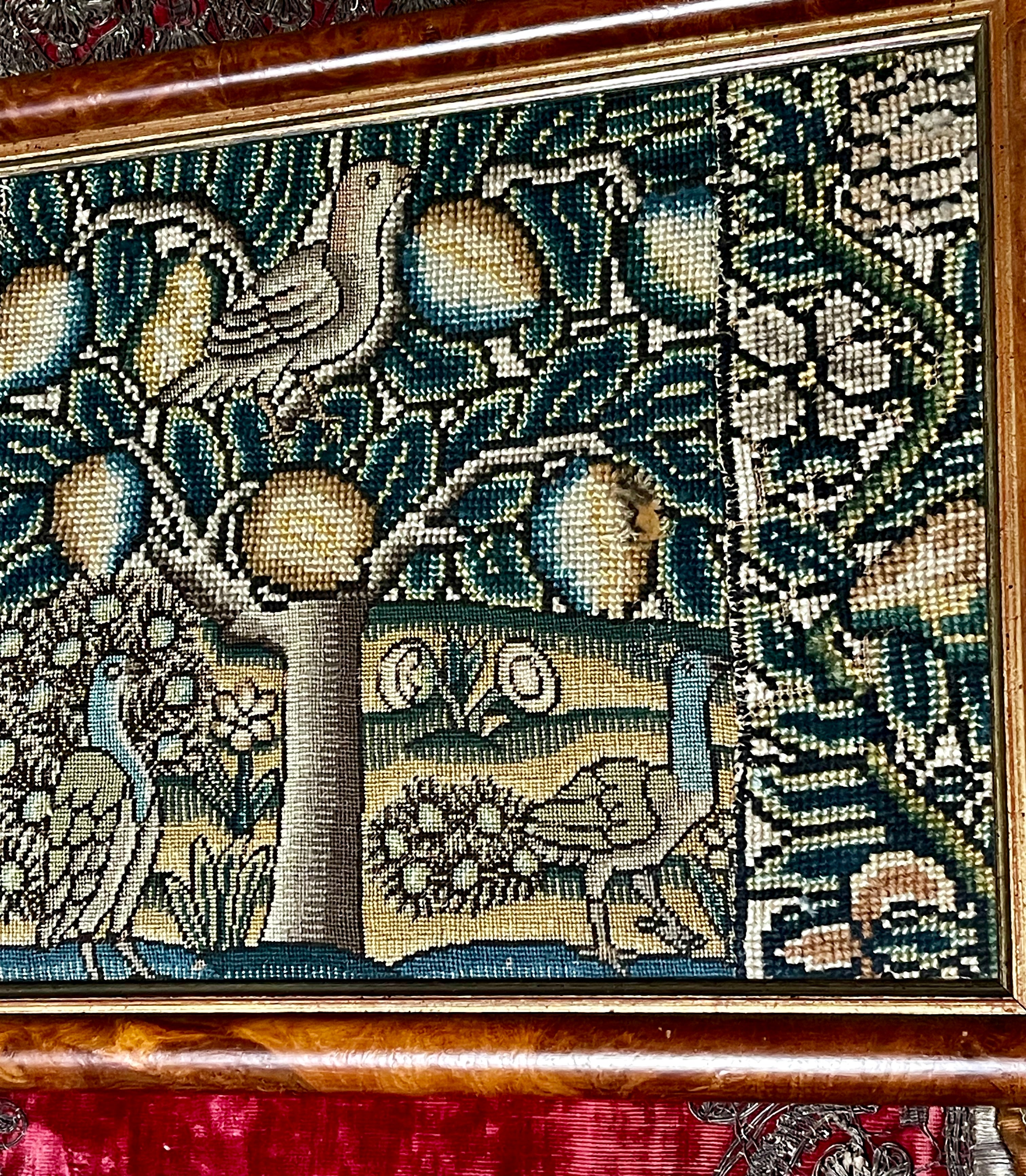 17th Century English Needlework Picture