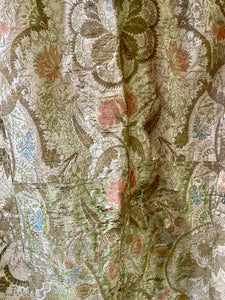 18th Century French Silk Brocade Cover