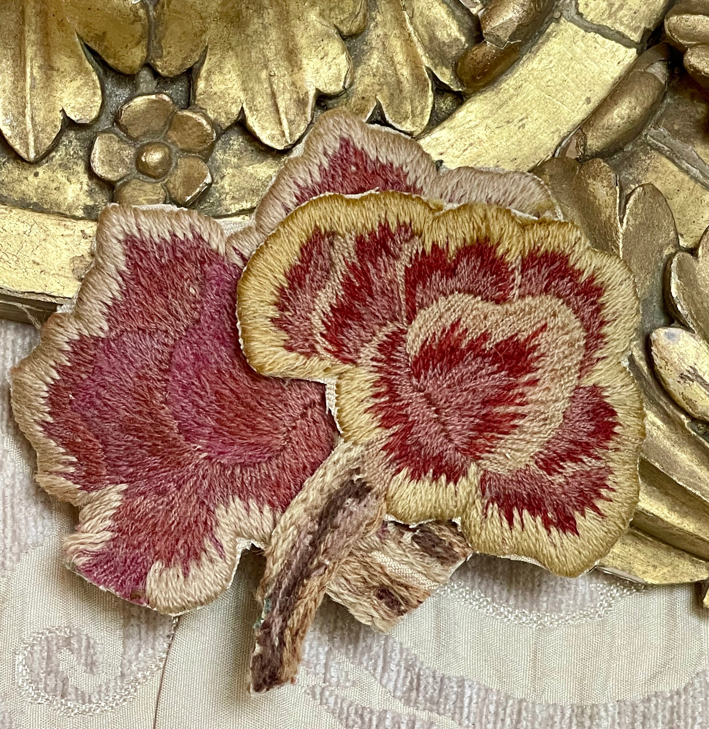 17th Century Crewelwork Flowers