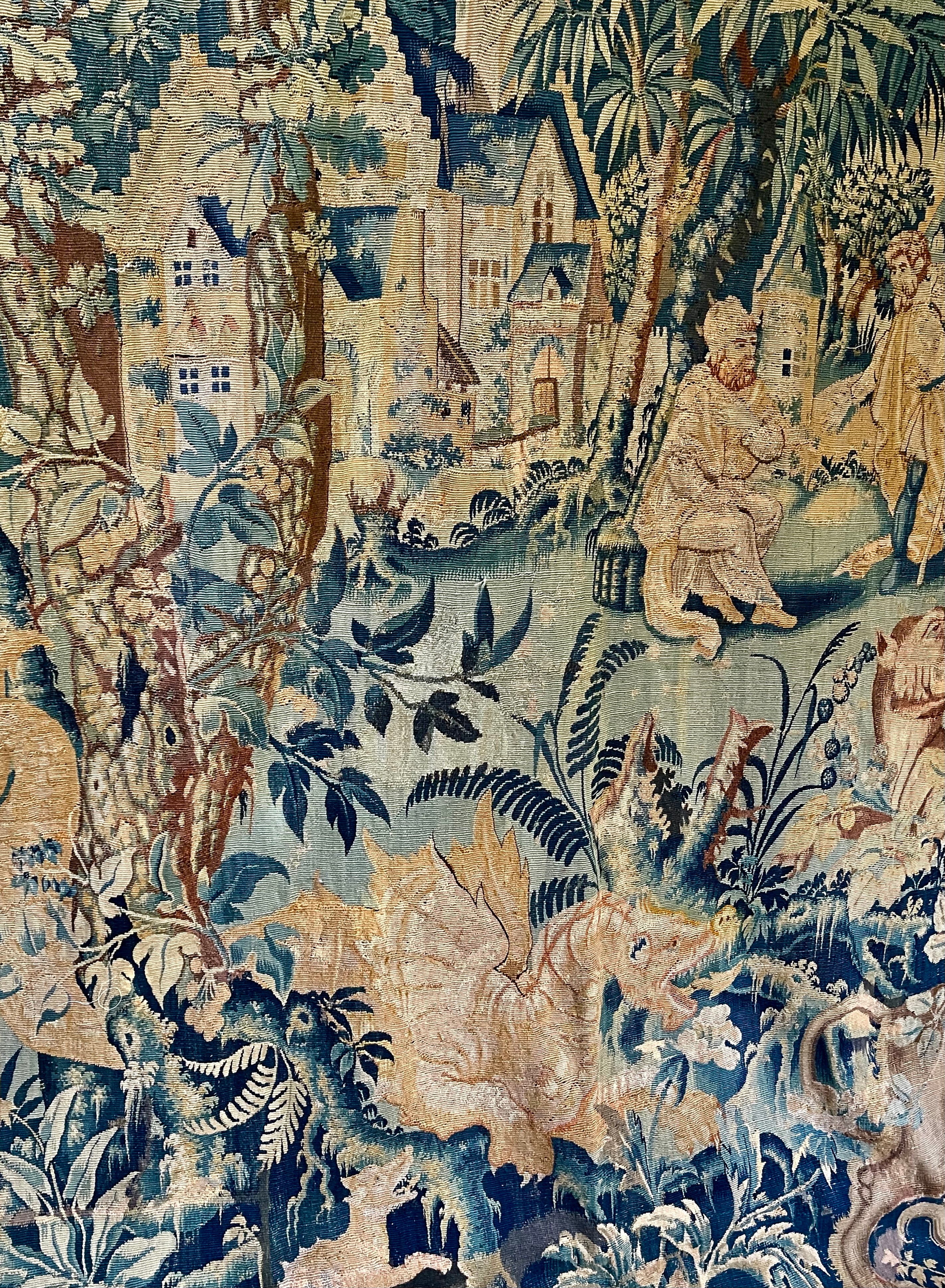 17th Century Flemish Tapestry  DRAGONS