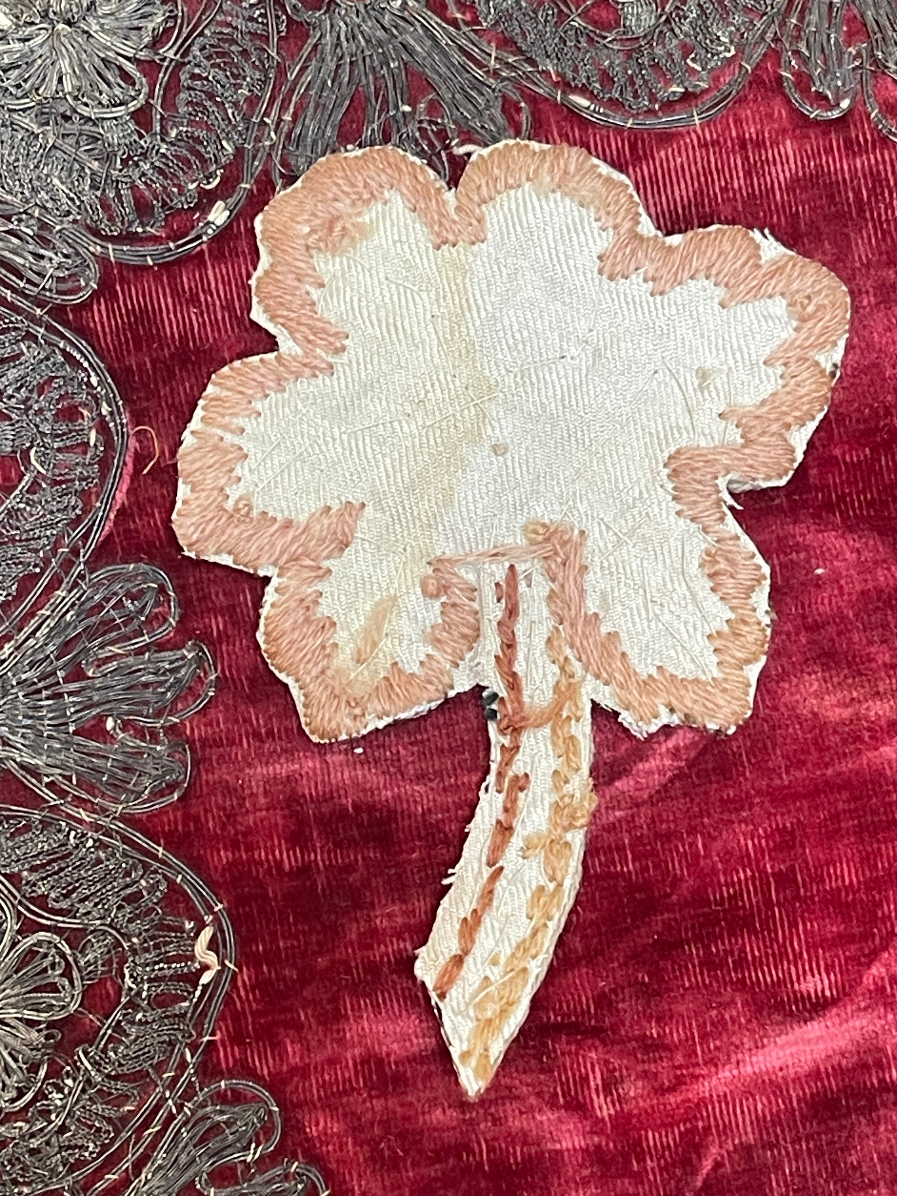 17th Century Crewelwork Flower