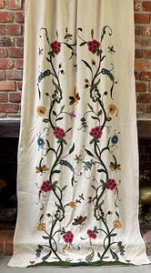 Crewelwork Tree of Life Panel Circa 1950