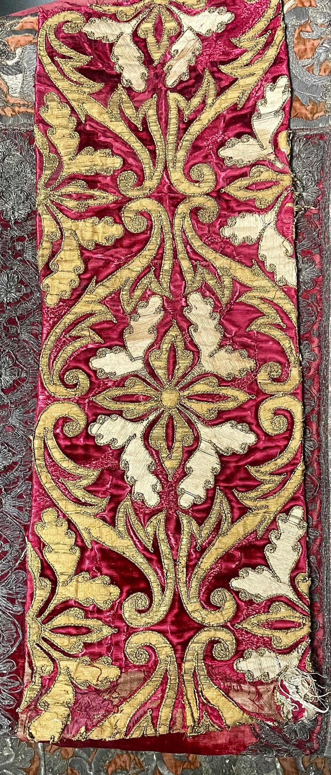 17th Century Venetian Silk Velvet Panel