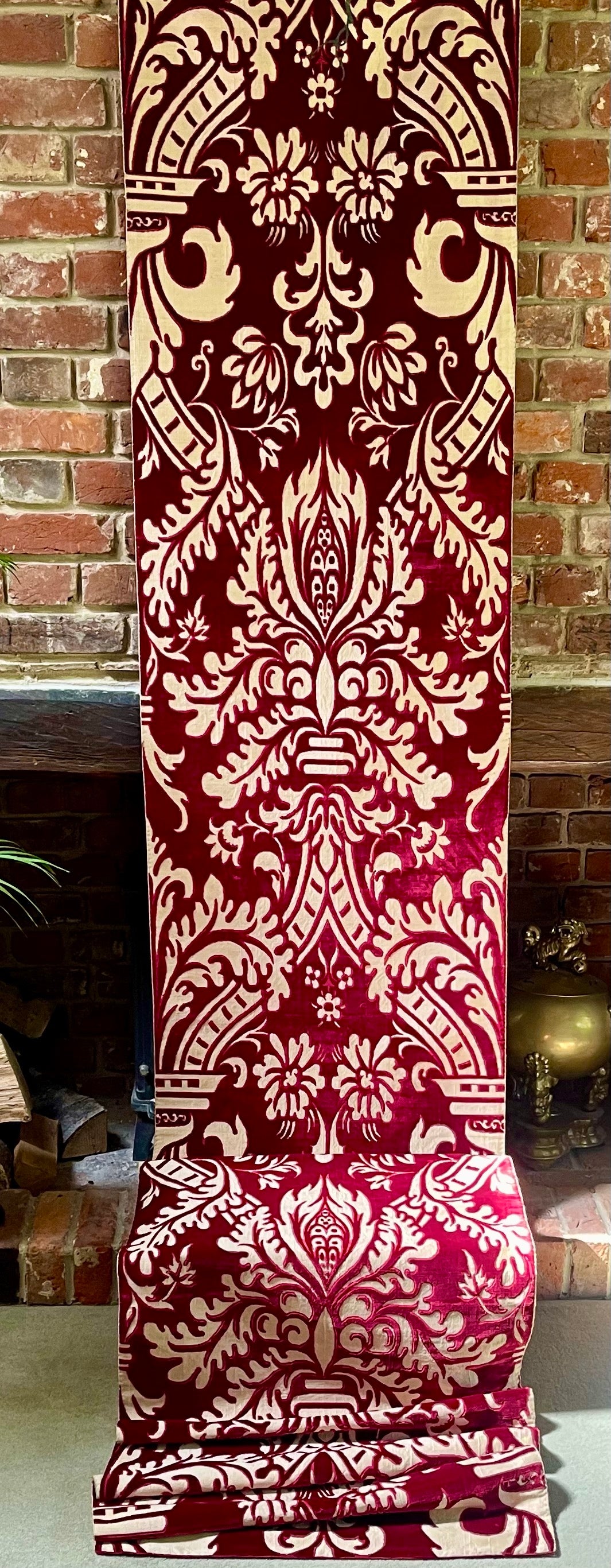 Antique Venetian Velvet Panel 340cm long