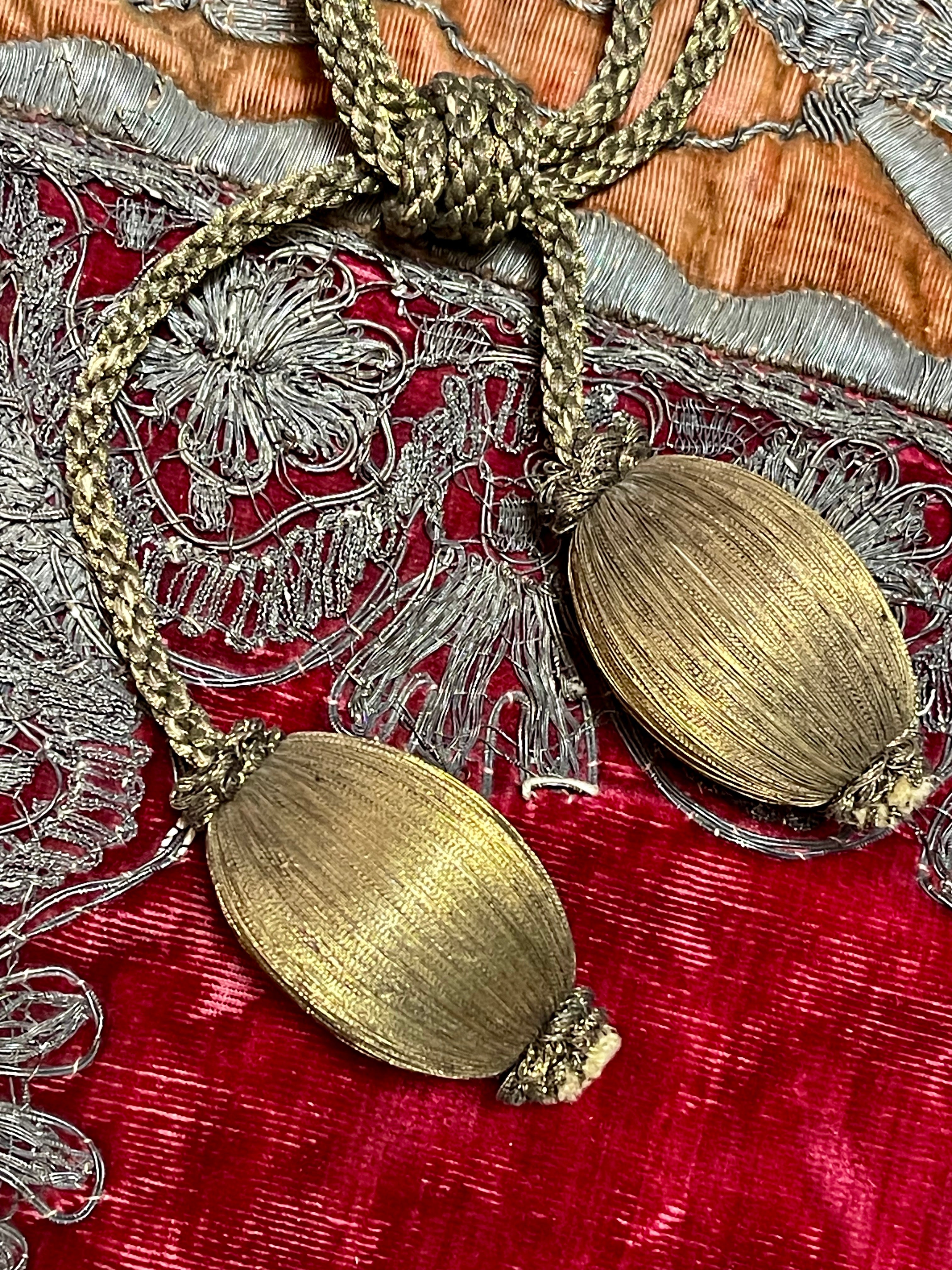 Antique Gold Metallic Tassel Curtain Tieback