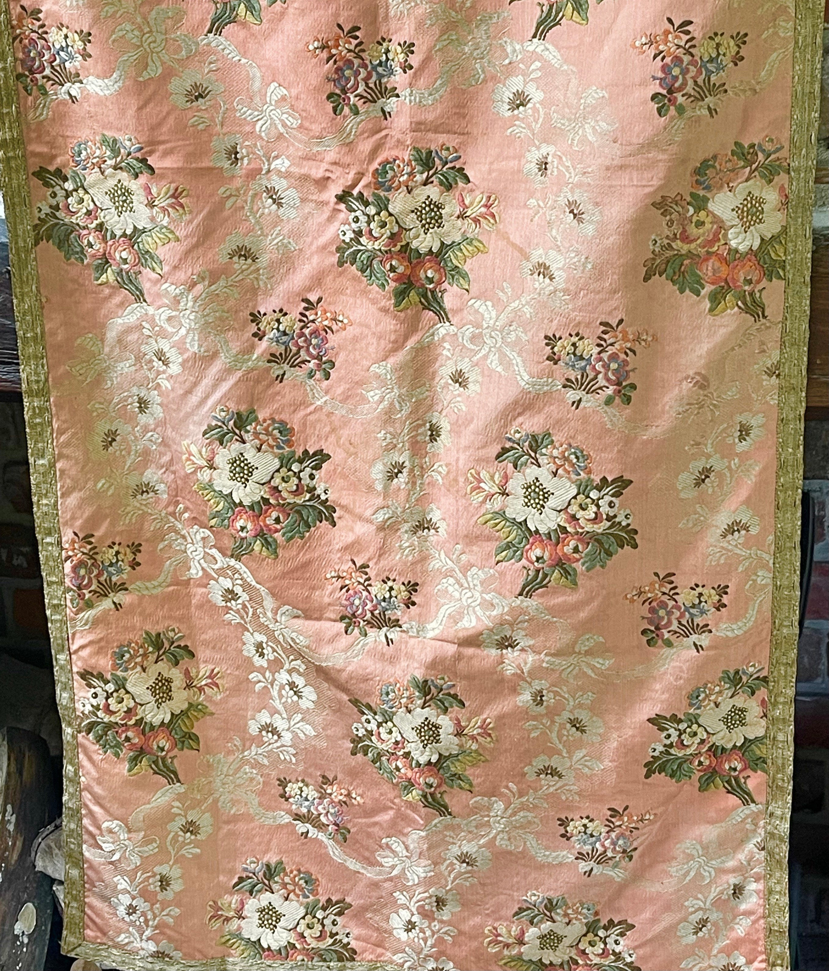 Antique French Lyon Silk Brocade Circa 1800