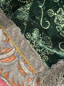 Ferronerie Silk Velvet Cover Pomegranate Design 15th Century