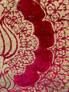 16th Century Silk Velvet Renaissance Pomegranates