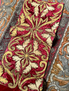 17th Century Venetian Silk Velvet Panel