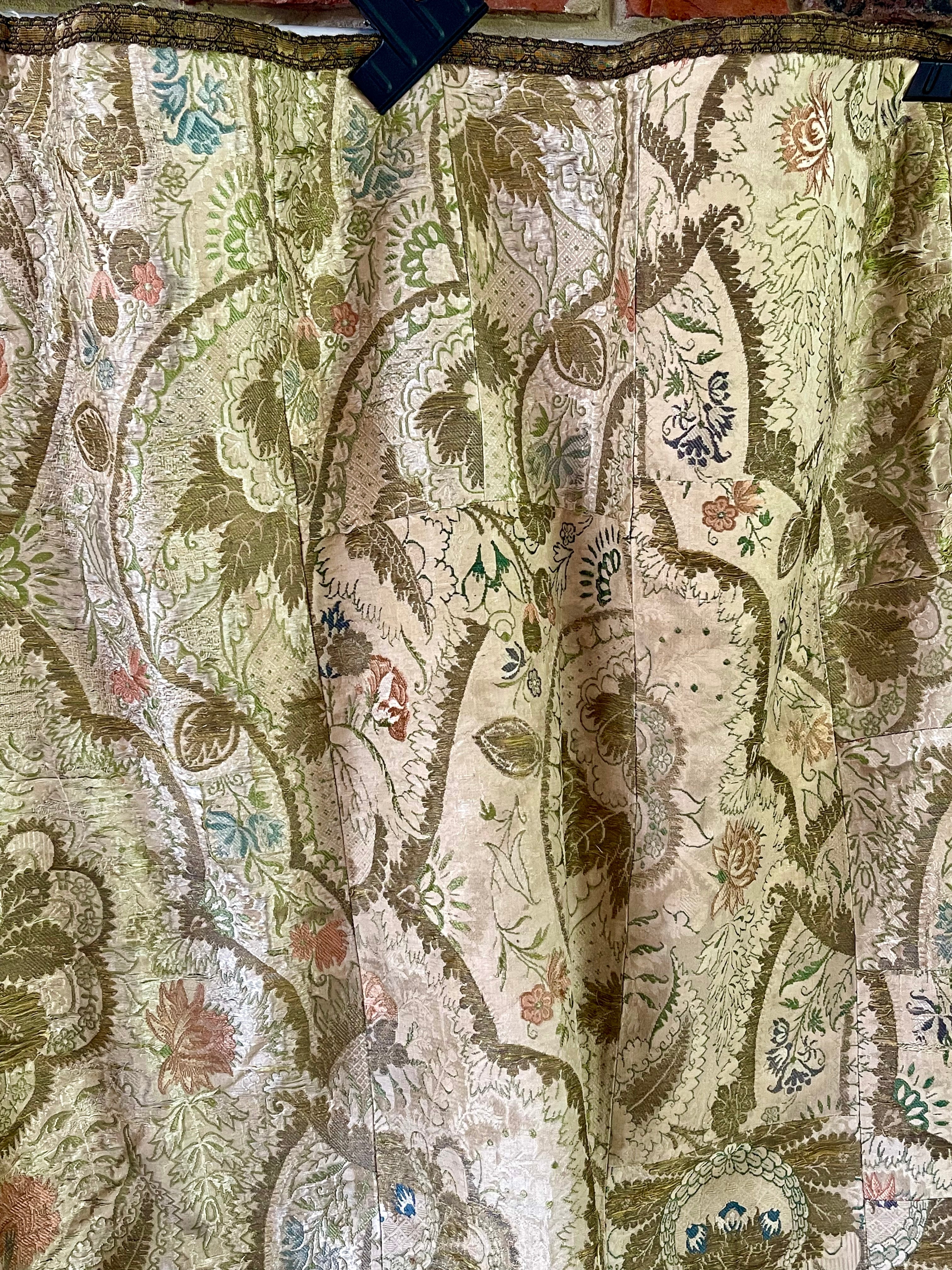 18th Century French Silk Brocade Cover