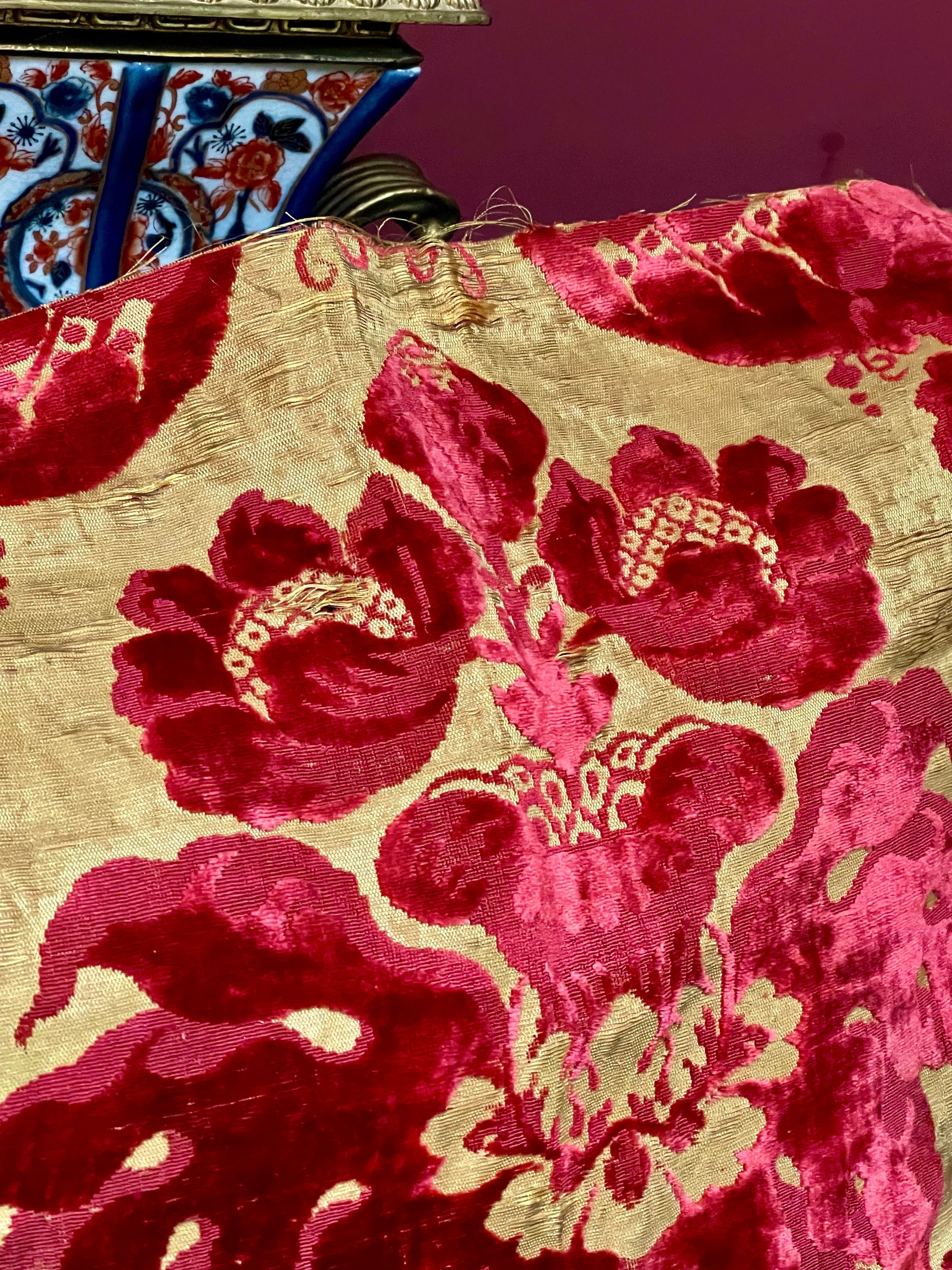 Venetian Cisele Silk Velvet Early 18th Century