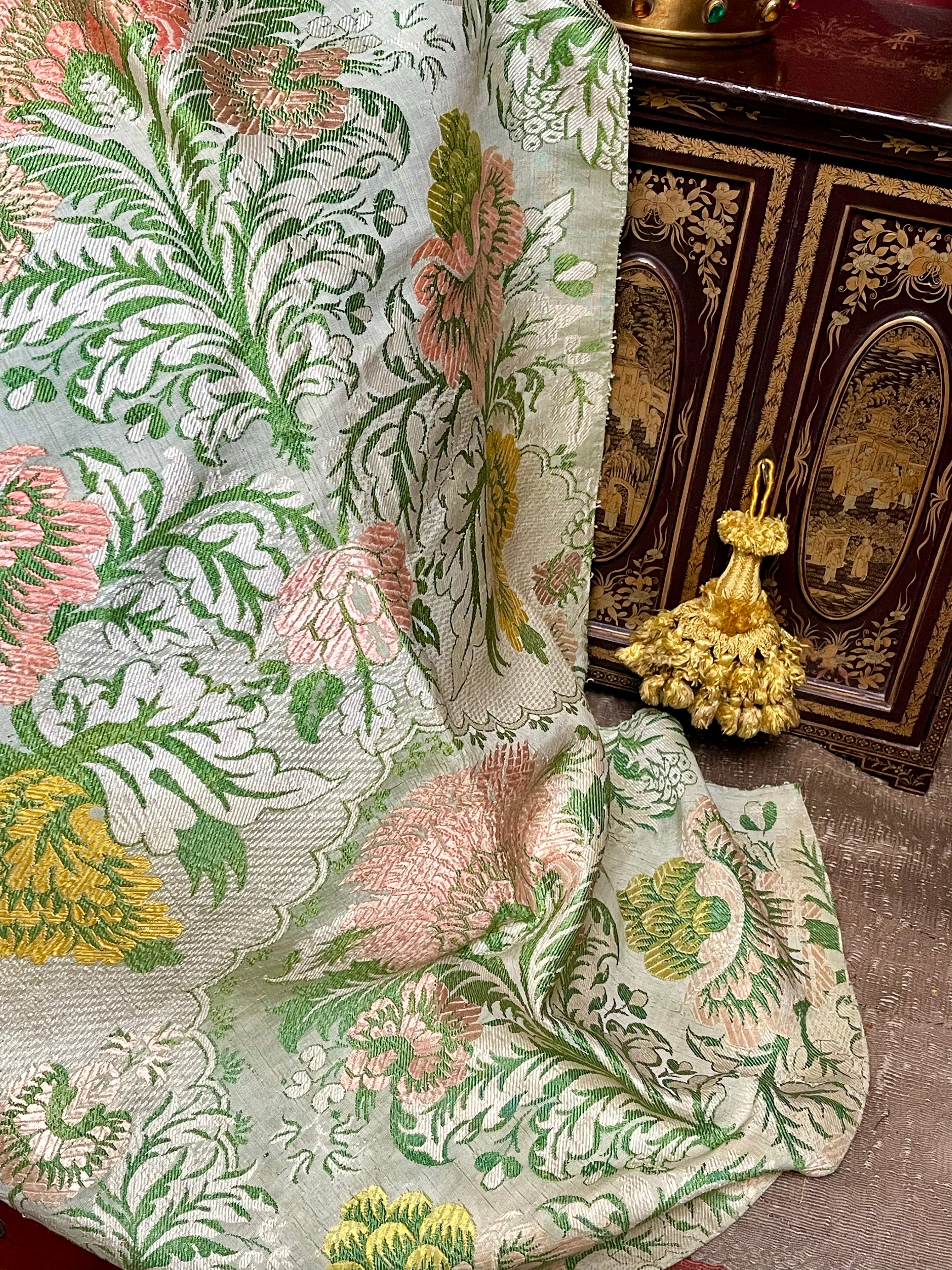 18th Century French Silk Brocade