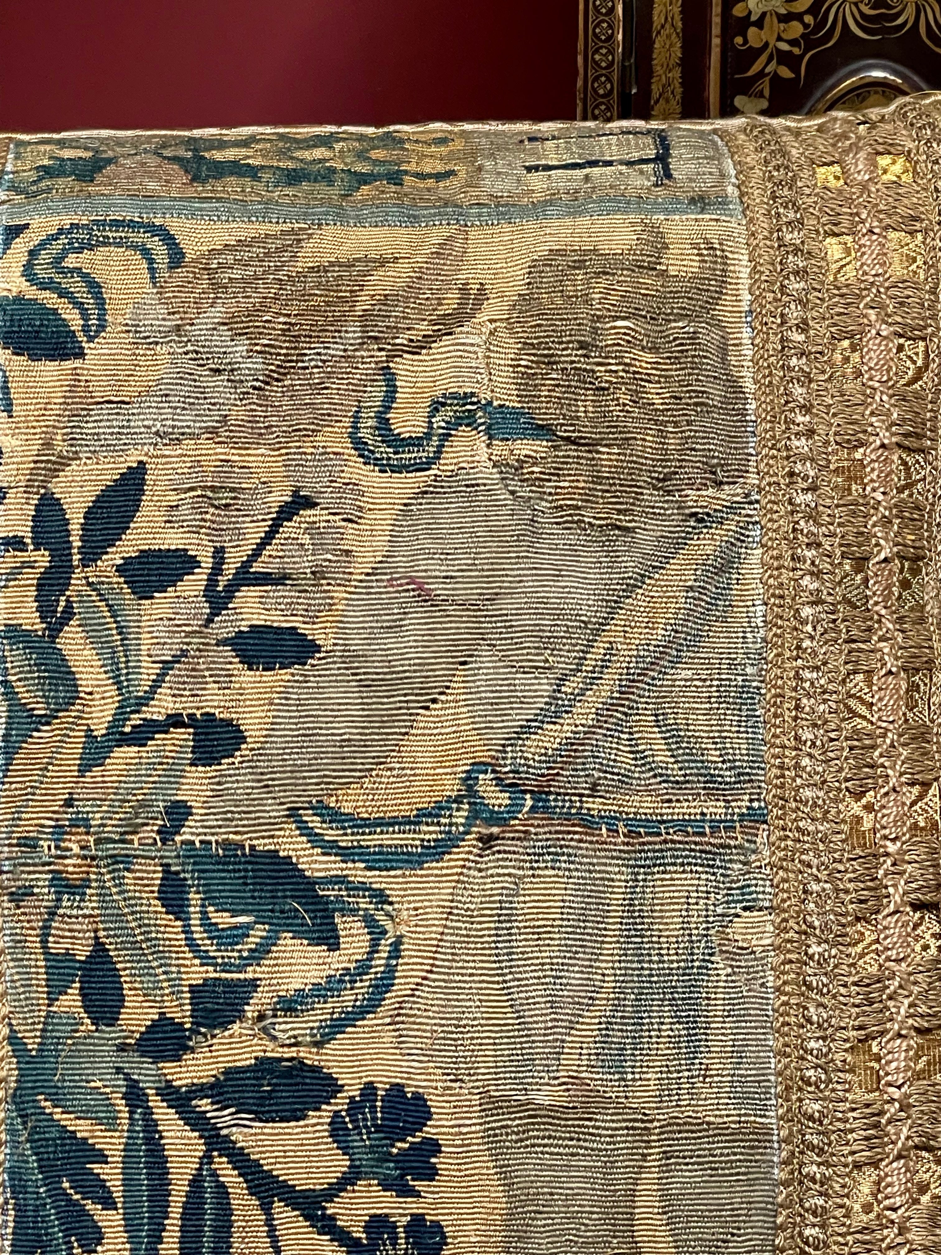 Bespoke Pillow 17th Century Flemish Tapestry Panel CHERUB