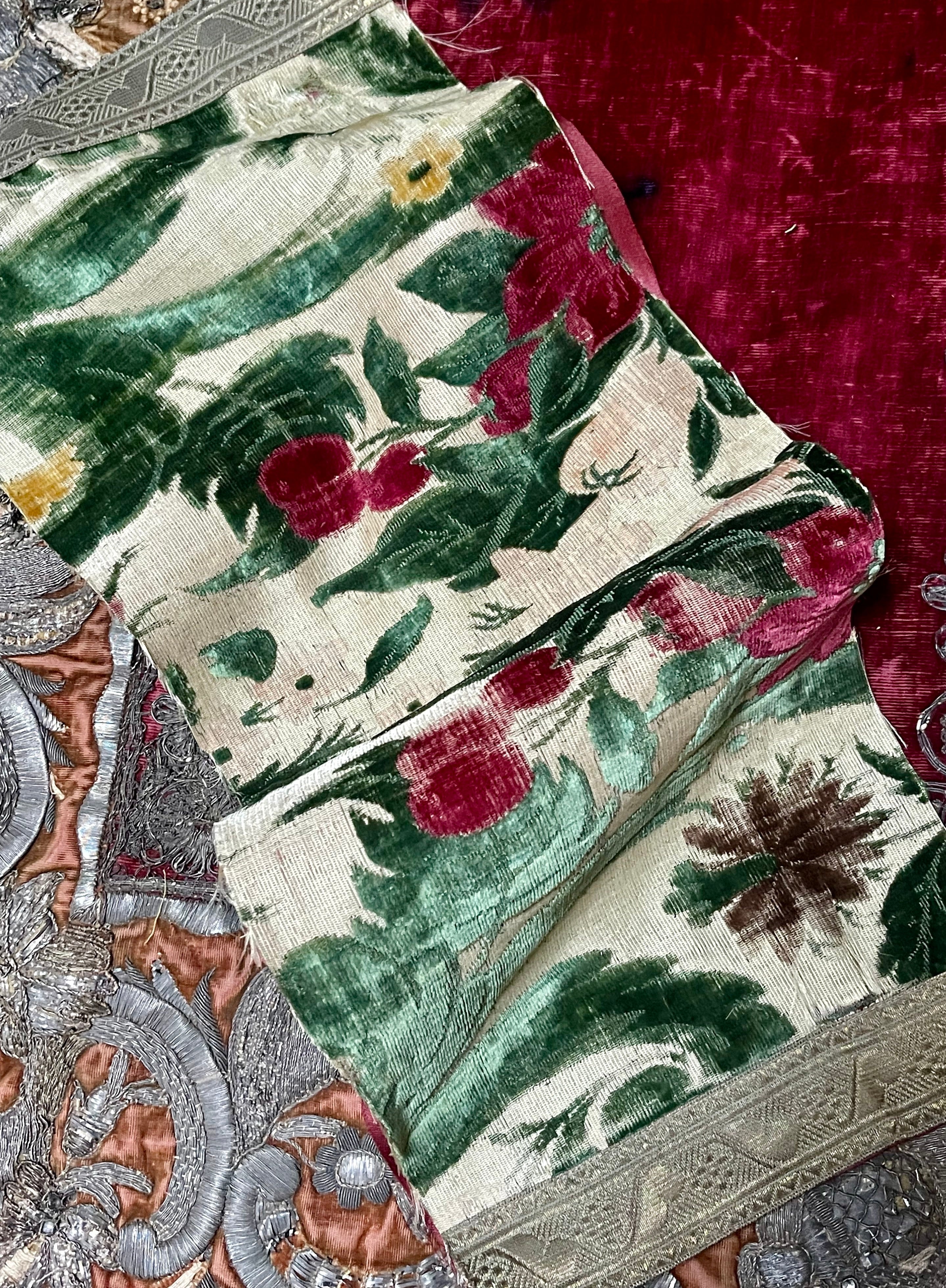 17th Century Genoa Silk Velvet