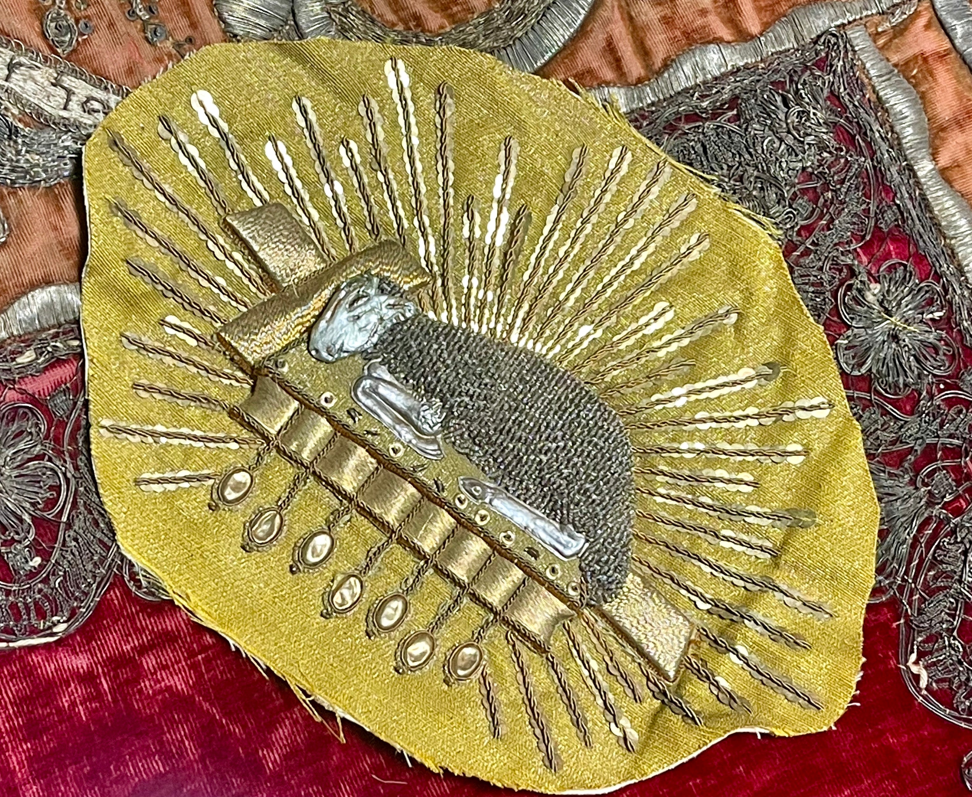 Antique Ecclesiastical Lamb of God Applique