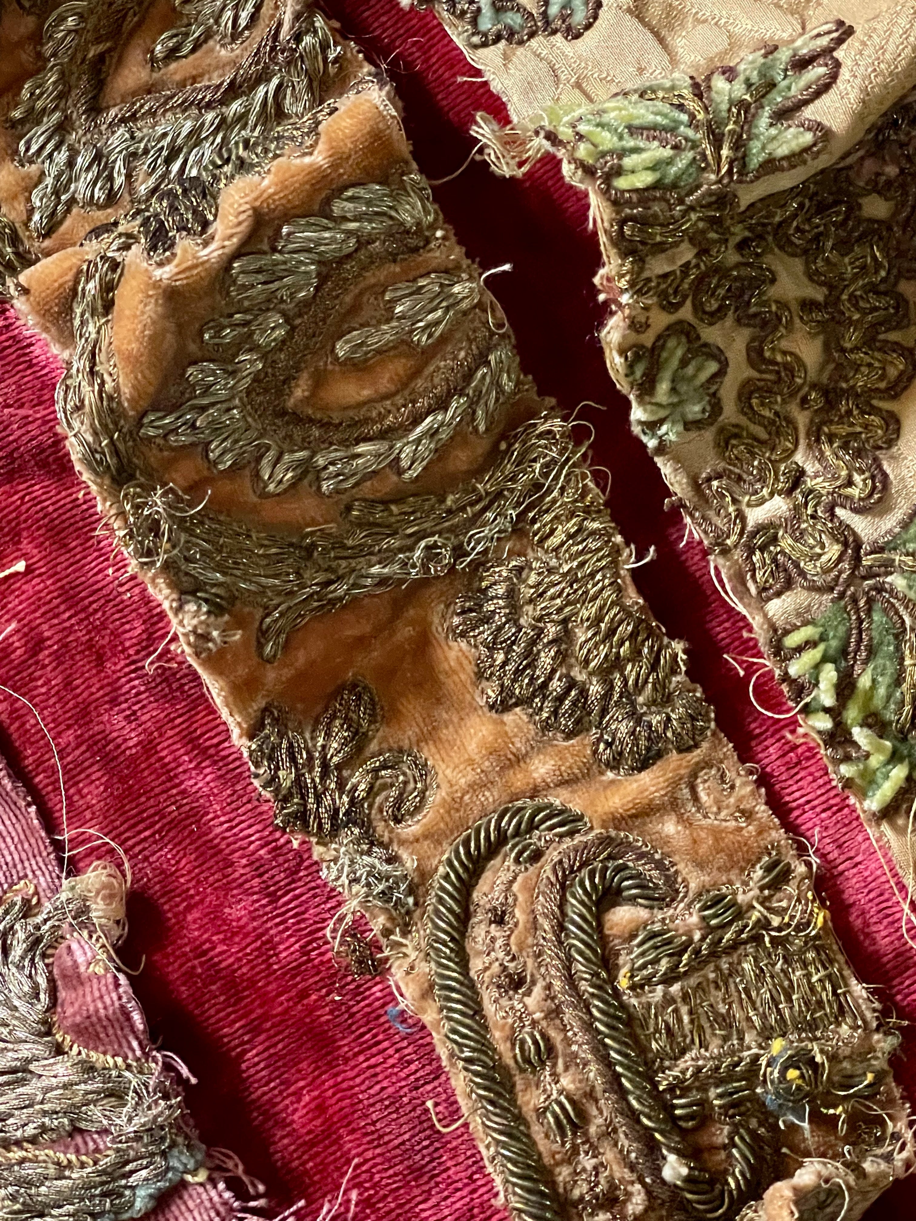 Antique Metallic Embridered Silk Velvet Project Group