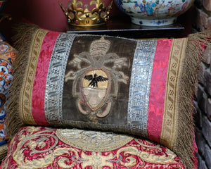 Antique Pillow Papal Coat of Arms Pope Pius XI