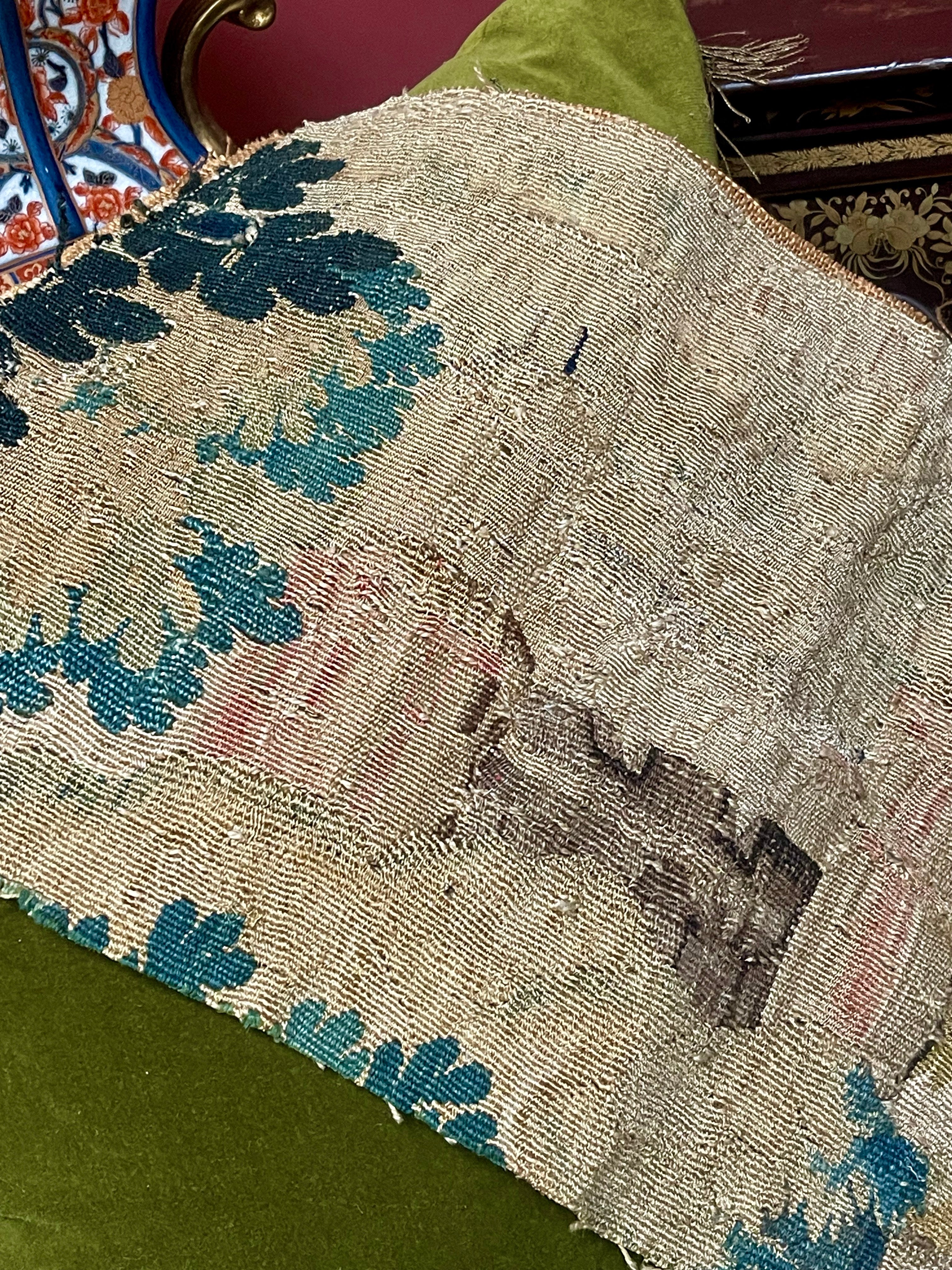 17th Century Aubusson Tapestry Panel Chateau