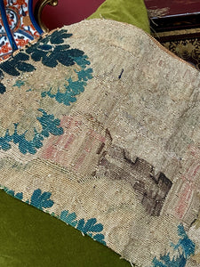 17th Century Aubusson Tapestry Panel Chateau