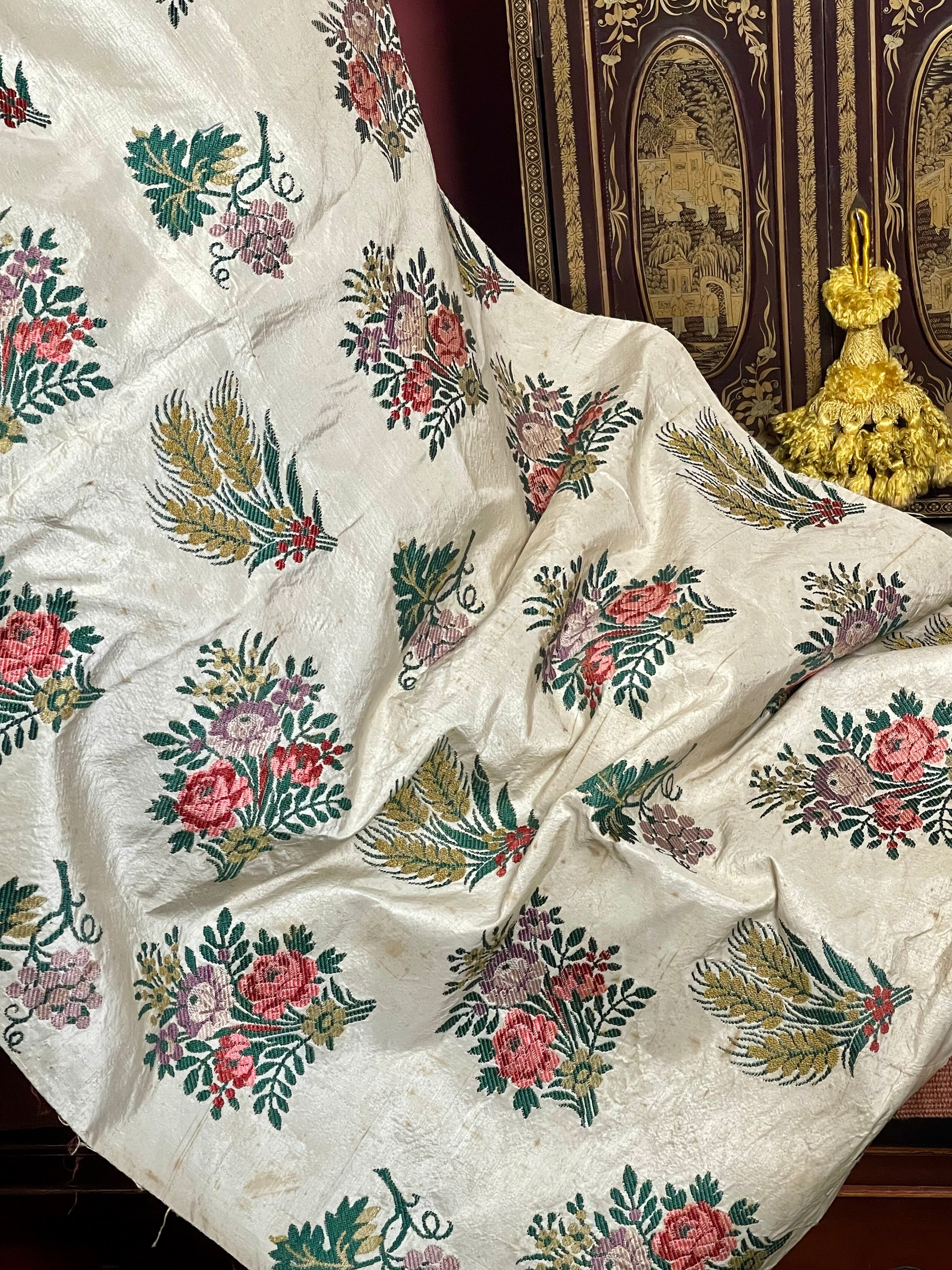 18th Century French Silk Brocade