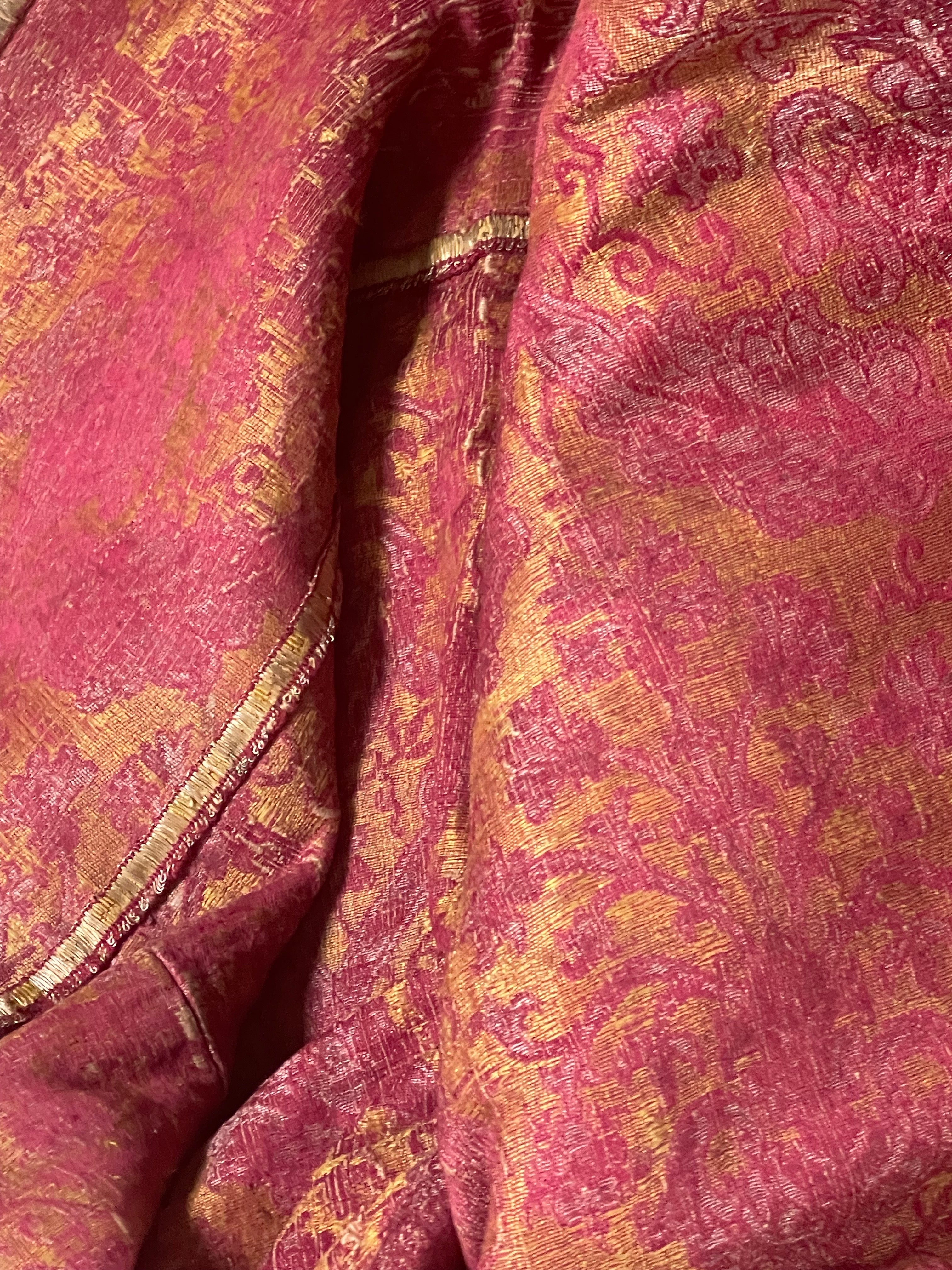 Rare Antique Cope 16th Century Silk Lampas