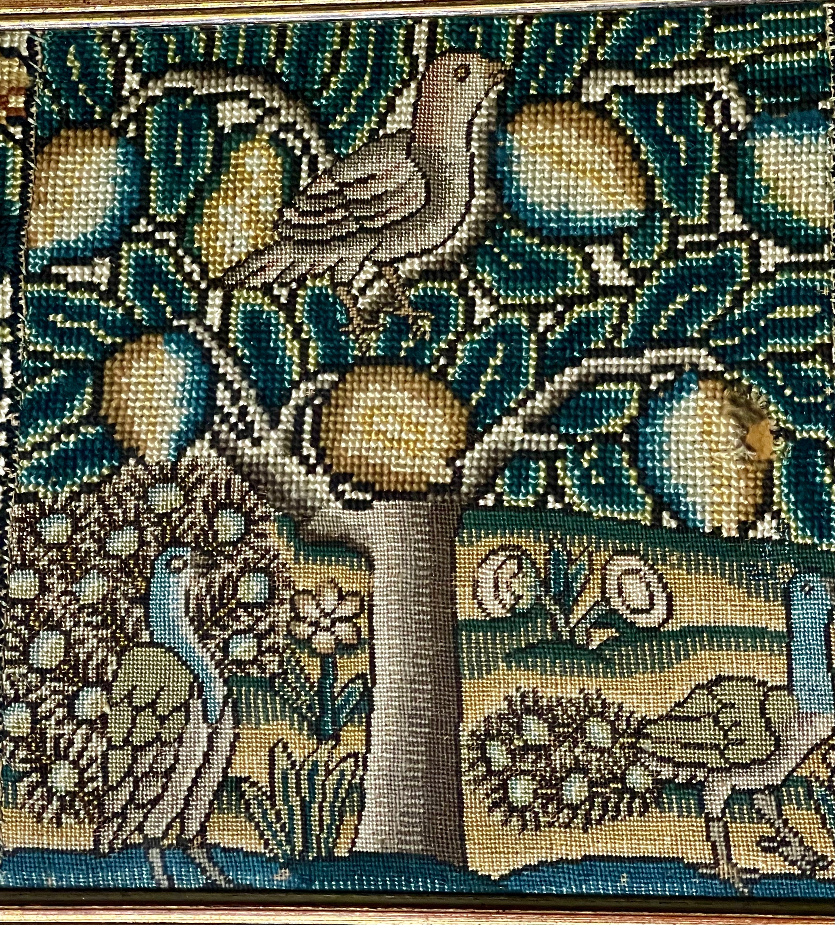 17th Century English Needlework Picture