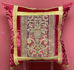 Renaissance Embroidery Pillow