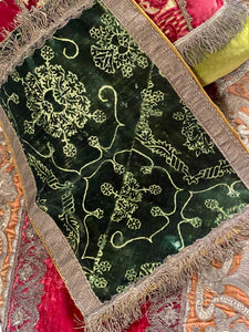 Ferronerie Silk Velvet Cover Pomegranate Design 15th Century