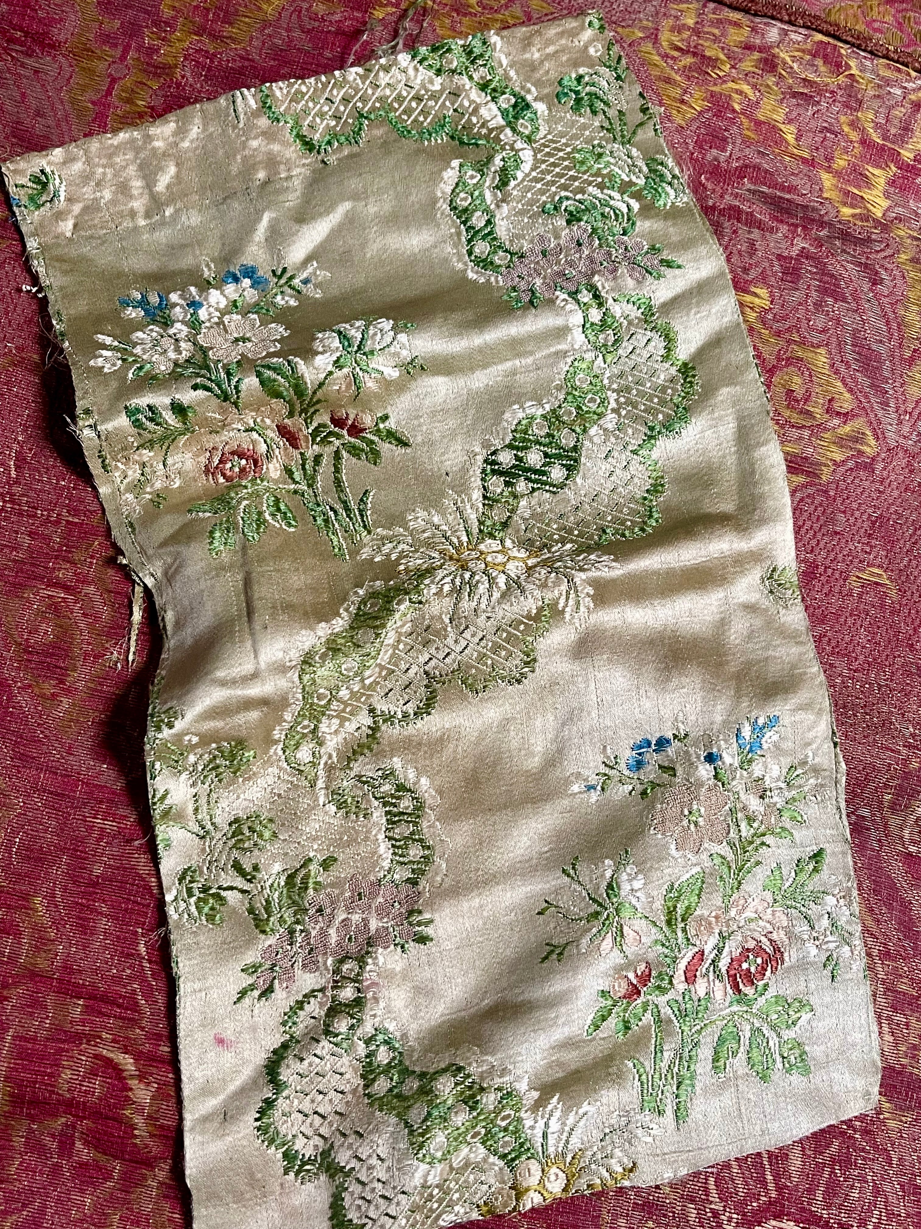 18th Century Lyon Silk Brocade